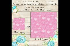 100 Seamless White Lotus Flower Digital Papers Product Image 4