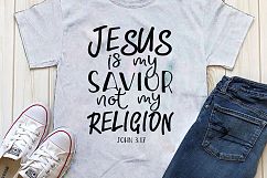 Jesus is my savior not my religion Printable Product Image 1