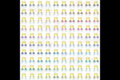 100 Wedding Champagne Glass Clip Arts, Champagne Flutes Product Image 3