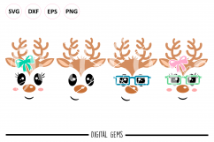 Reindeer SVG / DXF / EPS / PNG files Product Image 1