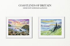 Watercolor Coast of Britain For Instant Download Product Image 9