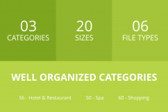 166 Hotel &amp; Relaxation Glyph Inverted Icons Product Image 3