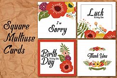 Square Birth Day Wishing Cards Product Image 1