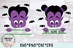Vampire VampirElla Bundle Split Name Monogram SVG Cut File Product Image 1