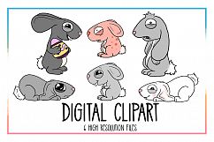 Bunnie Clipart-Rabbit Clipart-Animal Clipart-Easter-Egg-Spring Animals-Spring-Spring Clipart-Easter Egg-Bunnie-Decoration-Digital Clipart Product Image 2