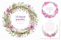 Purple dreams. Watercolor cliparts Product Image 11