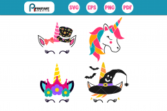 Unicorn SVG Mini Bundle, Unicorn SVG, Unicorn Graphics, SVG Product Image 1