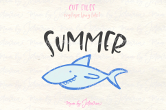 Summer Cute Shark Svg Product Image 1