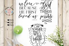 Mini Bible Verse &amp; Scripture Bundle Cut Files SVG, DXF, P Product Image 2
