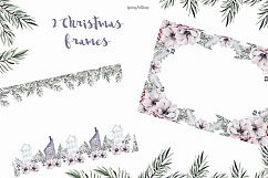 Scandinavian Christmas Watercolor Clipart Product Image 8