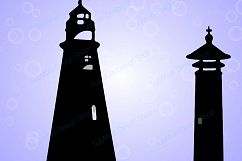 LightHouses silhouette SVG / EPS / PNG / DXf / LightHouse / LightHouses clipart / LightHouses scrapbook design / High Quality / cricut Product Image 3