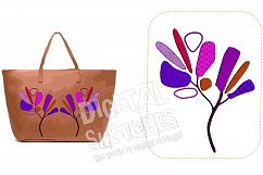Tree Applique Machine Embroidery Design 3 Sizes Product Image 1