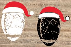 Santa Football Hat Christmas svg Elf sweater 1042s Product Image 3