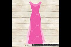 100 Bridal Dress Clip Arts, Planner Clip arts, Evening Gown Product Image 3