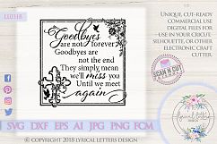 Goodbyes Are Not Forever -We- SVG Cut File LL031B Product Image 1