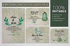 Retro &amp; Rusty Wedding Invitation Pack Product Image 1