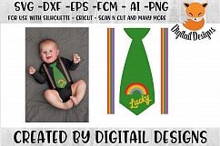 St Patrick&#039;s Day Tie SVG - Silhouette - Cricut Product Image 1