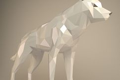 Papercraft Wolf, Paper Wolf, Game of Thrones, Direwolf DIY, Animal Trophy, Paper Dog, Paper Animals, Paper Statue, Home Decor, XXL Low Poly Product Image 6