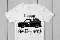 Happy Fall Y&#039;all - Thanksgiving SVG EPS DXF PNG Cutting File Product Image 2