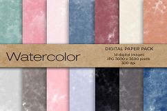 Watercolor Digital Paper, Watercolor Background Product Image 1