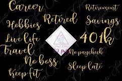 Retirement Word Art Clipart Product Image 1
