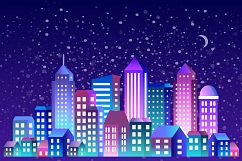 City landscape Christmas Product Image 2