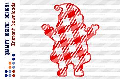 Christmas SVG Santa clip art Buffalo plaid svg Product Image 2