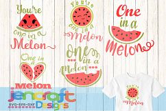 One in a Melon SVG, Watermelon svg Cuttable Design Bundle Product Image 1