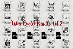 Wine Quotes Bundle Vol 2 - SVG, EPS, DXF, PNG Product Image 1