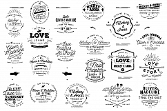 20 Rustic Wedding Badges Product Image 2