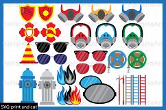 Fireman Props Designs - Clip art / Cutting Files - 57c Product Image 4