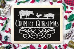 Christmas SVG Cut File - Country Christmas SVG DXF PNG EPS Product Image 2