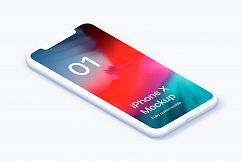 iPhone XS Clay 20 Mockups Scenes 5K - PSD Product Image 6