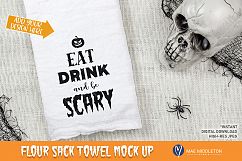 Halloween Mock up - Flour Sack Towel, High-res jpeg Product Image 1