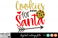 Christmas SVG - Cookies For Santa SVG File Product Image 1