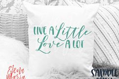 Live a Little Love A Lot SVG, Inspiration PNG, Cricut  Product Image 3