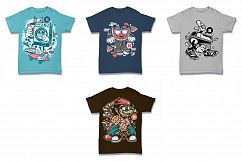  Cartoon Vector #2 Tshirt Design Bundle Product Image 22