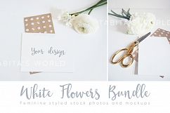 The White Flowers mock ups &amp; photos bundle Product Image 3