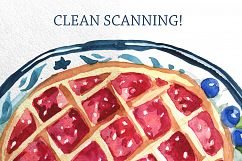 Watercolor cakes and sweets Product Image 2