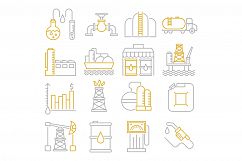 Oil industry icons set Product Image 1