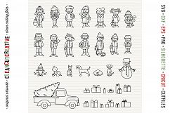 Cute Christmas Clan - Christmas Family Characters cutfiles Product Image 5