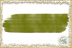 Olive  Moss Green Sap Brush Strokes Clipart Autumn Golden Glitter  24 PNG - transparent background images Product Image 24