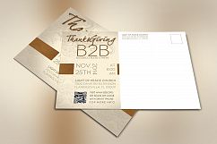Thanksgiving Charity Postcard Template Product Image 3