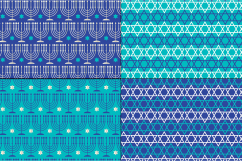 Silver Blue Chanukah Patterns Product Image 4