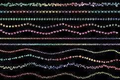 Rainbow Glitter Confetti Borders Product Image 3