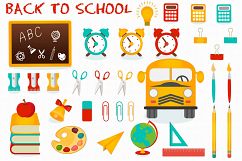 Back to school clipart, Back to school graphics Product Image 1