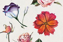 Florist: Watercolor Flowers Set Product Image 3