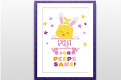 Easter svg, easter chick svg, easter shirt svg, for peeps sake svg, svg easter, svg easter chick, svg easter shirt, easter bunny svg, svg Product Image 1