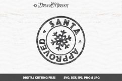 Santa Approved - Christmas Stamp SVG Files Product Image 1