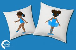 Ballerinas in blue clipart, graphics illustration AMB-1946 Product Image 2